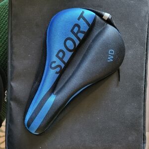 Blue & Black Sport Bike Seat Cover